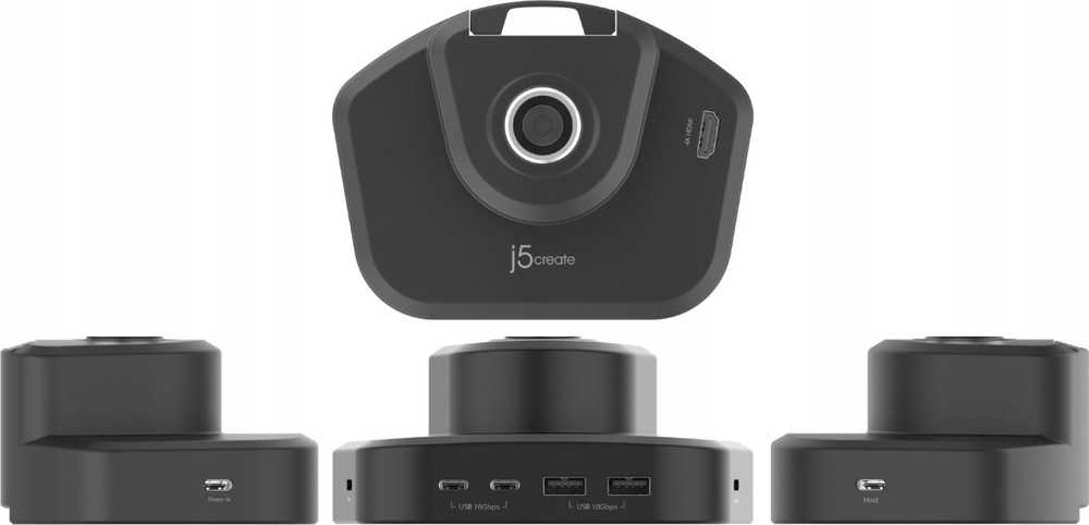 J5create - ergonomiškas monitoriaus laikiklis su doku