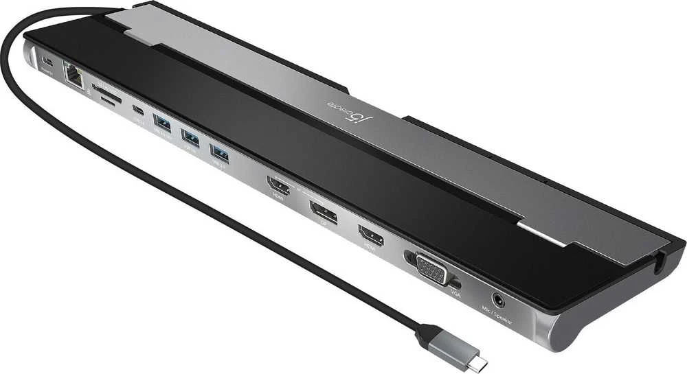 J5create – USB-C trijų ekranų prijungimo stotelė