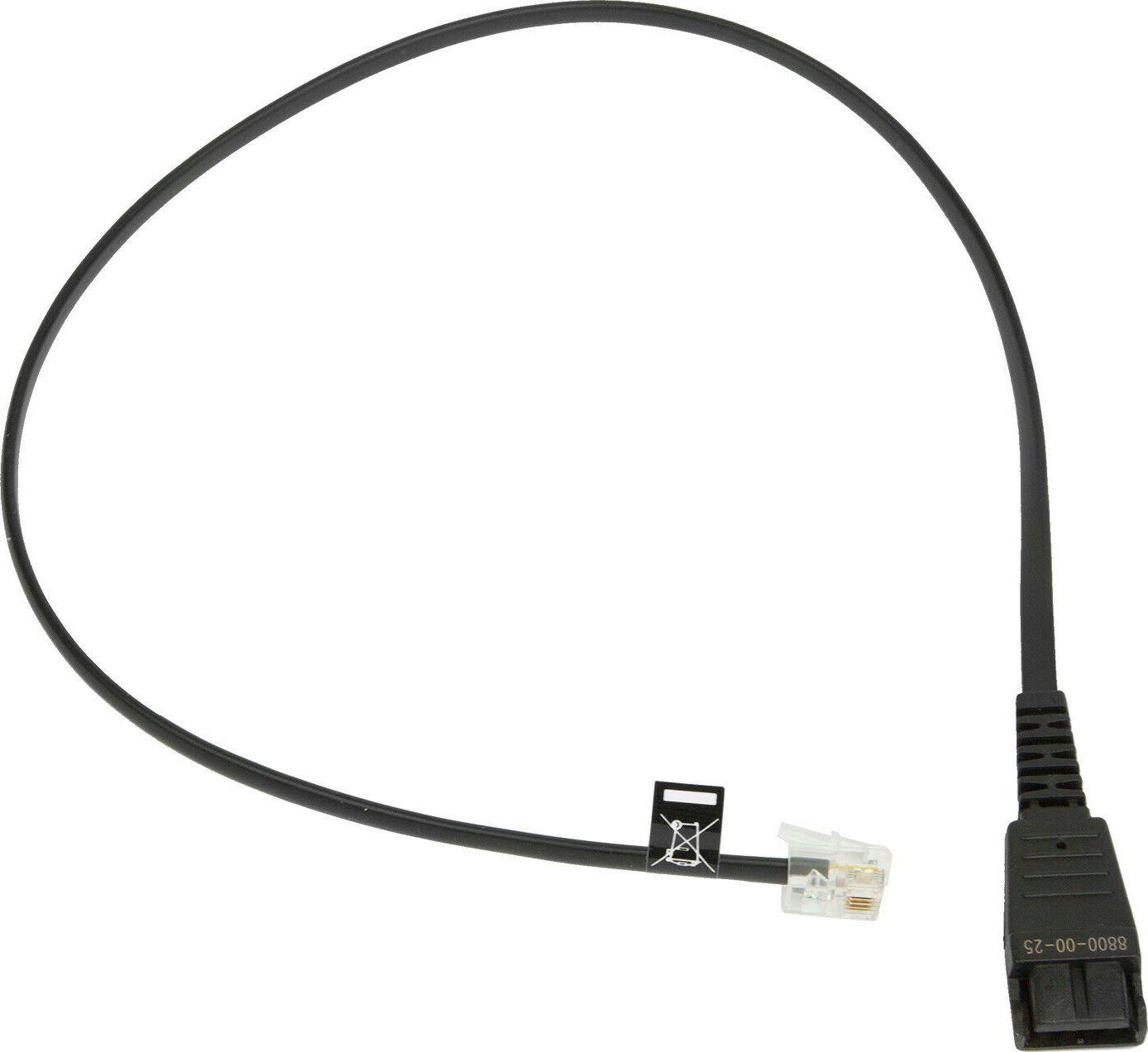 Jabra QD cord to RJ10 0,5m