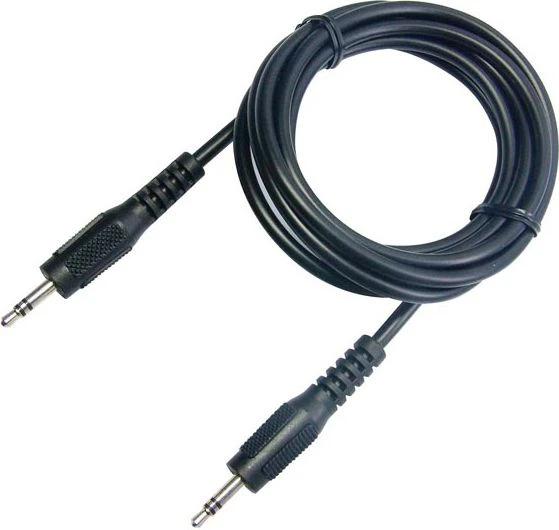 Juodas AUX laidas 3.5mm jungtimis