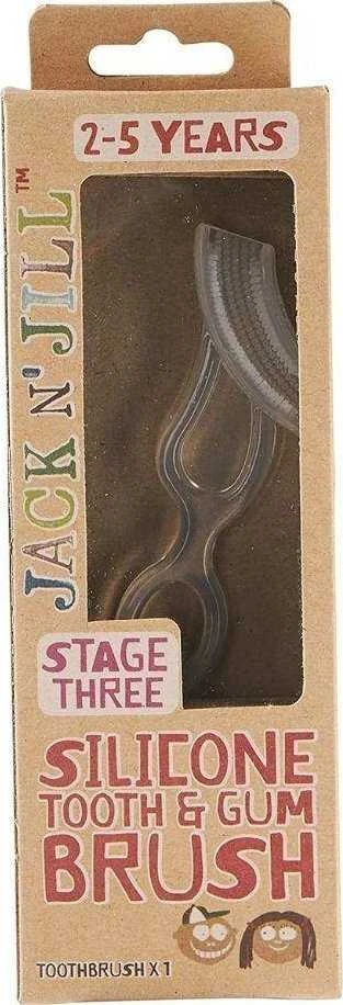 JACK N' JILL 2-5 m. silikoninis dantų šepetėlis