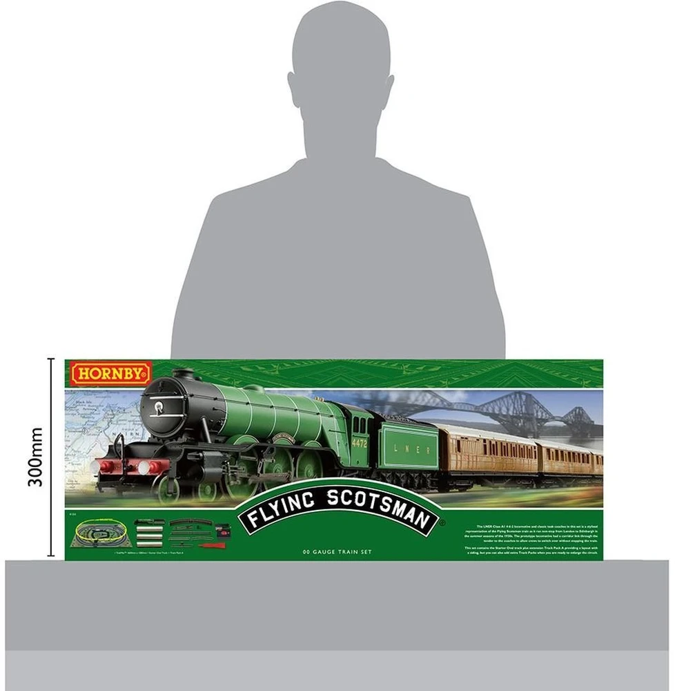 Jada Toys Hornby OO 1:76 rinkinys Flying Scotsman traukinio modelis