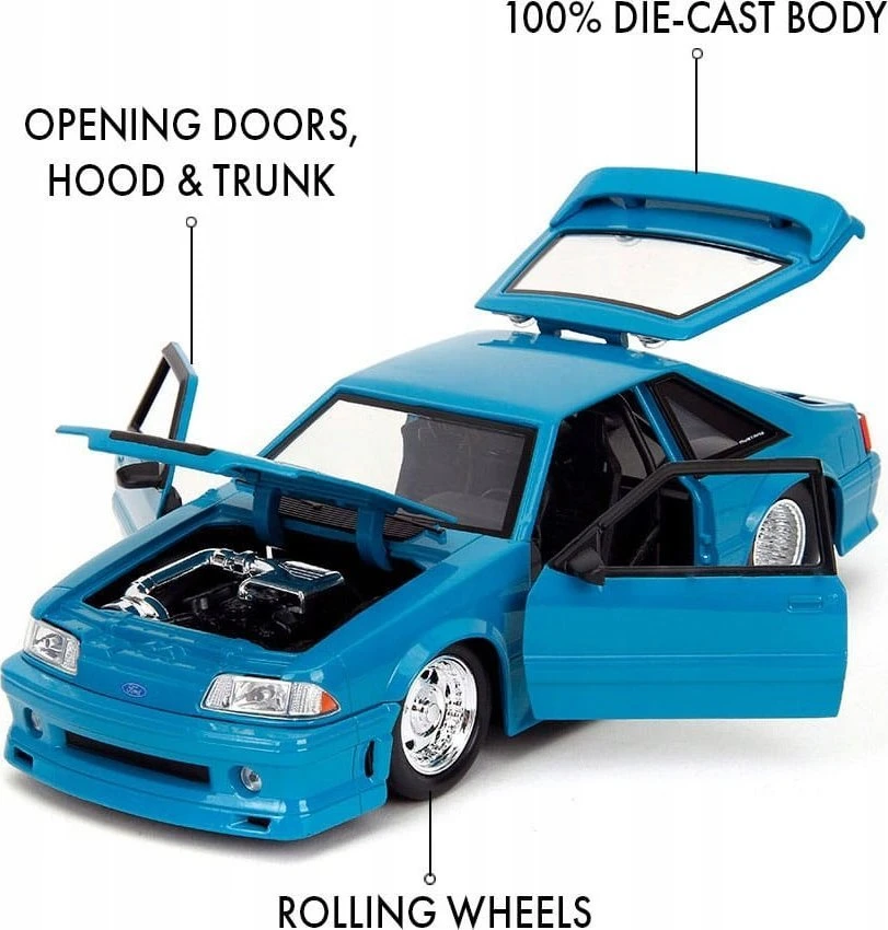 SIMBA Jada Toys Jada Greiti ir įsiutę Ford Mustang GT 1:24 253203098