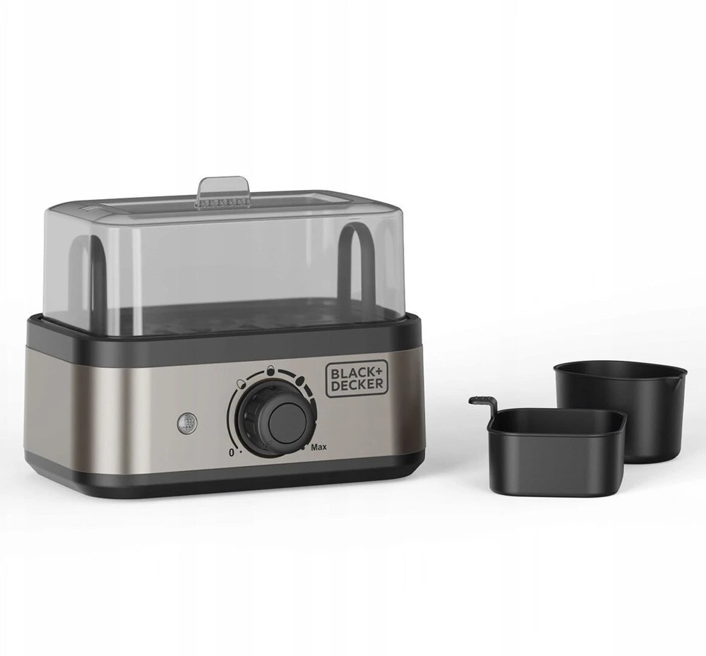 Black & Decker juodas+decker Juodas & Decker BXKS4800E 400 W 6-egg egg cooker