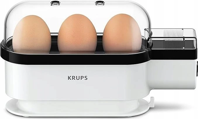 KRUPS kiaušinių virimo aparatas 3 kiaušiniams, 2 virimo režimai, EG234115