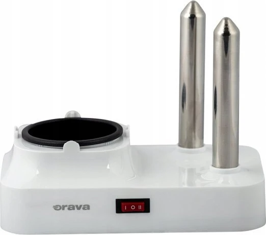 Jajowar Orava HM-03 dešrelių kepimo aparatas su kiaušinių kepimo priedu, 340 W, skirtas 6 dešroms, balta