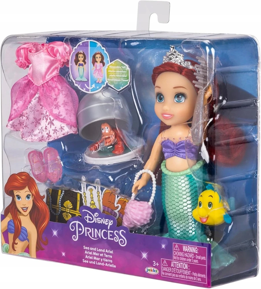 Jakks Pacific Disney Princess lėlė Ariel 15 cm (2338049)