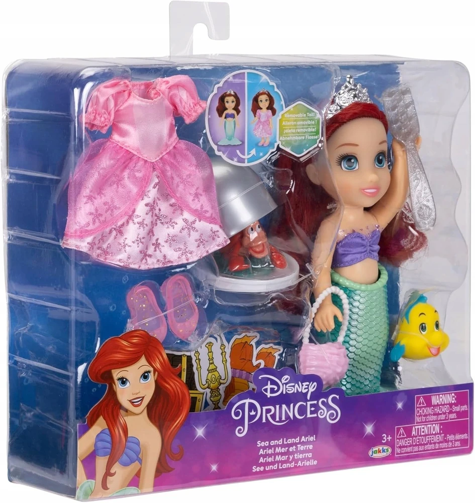 Jakks Pacific Disney Princess lėlė Ariel 15 cm (2338049)