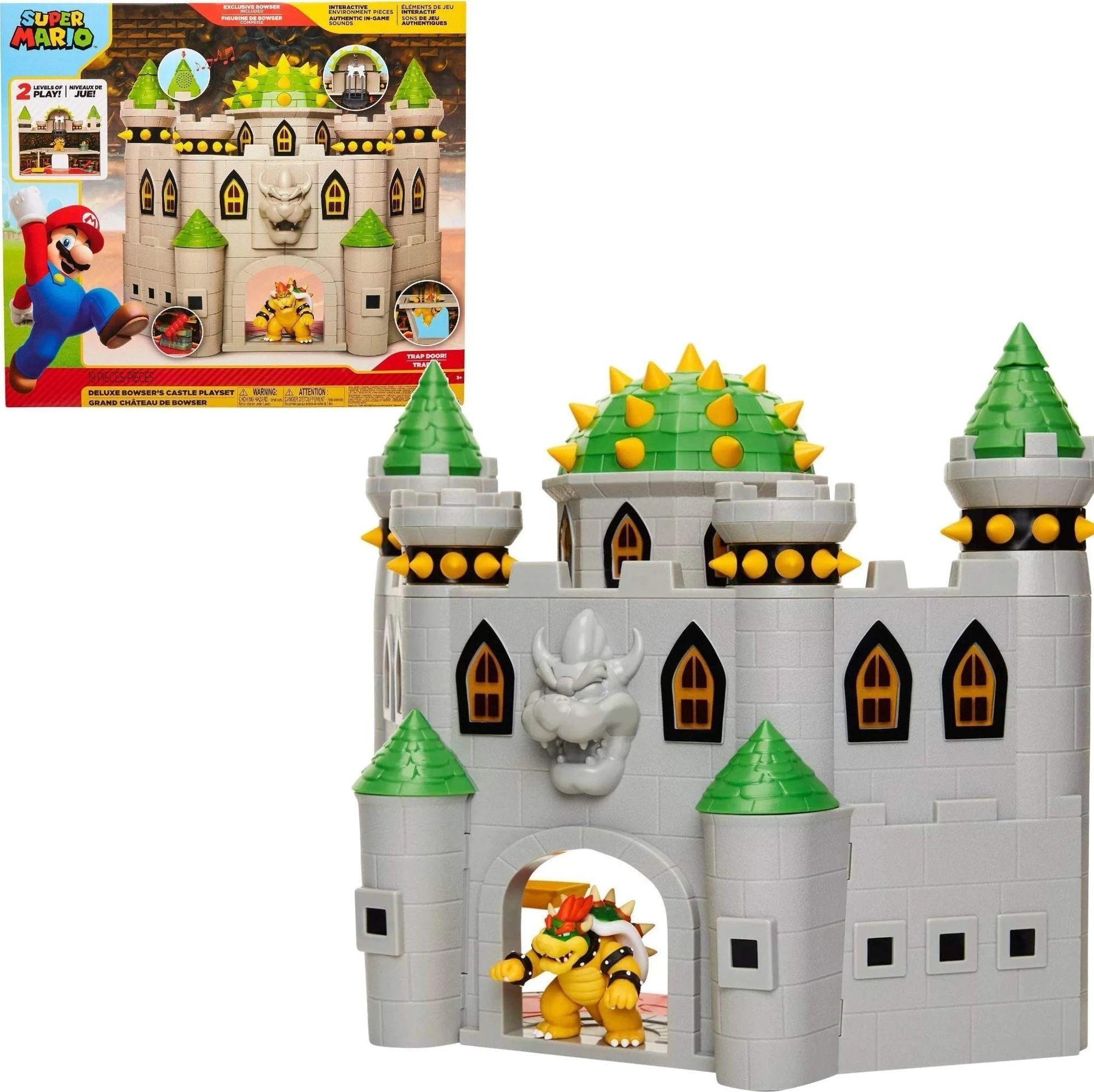 Nintendosuper Mariojakks Nintendo – 2,5 colio – Bowser pilies žaidimų rinkinys (400204-IS9)