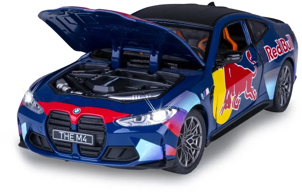 Jamara BMW M4, automobilis, 3 m., LR44, mėlynas