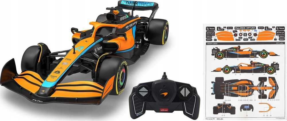 Jamara Jamara e.K. McLaren MCL36 1:18 oranžinis 2.4GHz