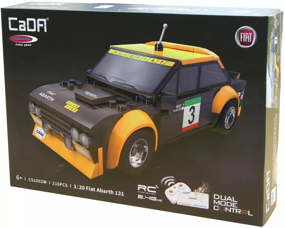 Jamara Jamara CaDA Fiat Abarth 131 zdalnie sterowany modelis Samochód Silnik elektrinis 1:20