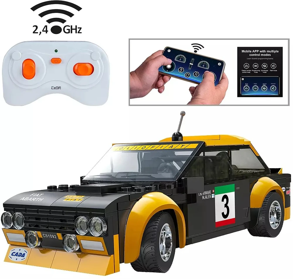 Jamara Jamara CaDA Fiat Abarth 131 nuotoliniu būdu valdomas modelis Automobilis Elektrinis variklis 1:20