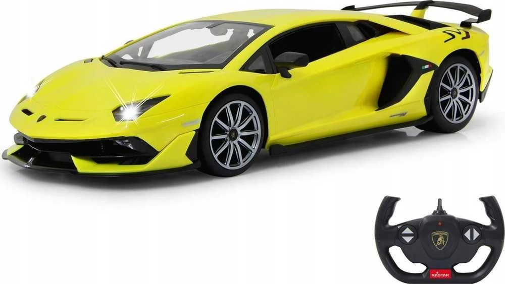 Jamara Lamborghini Aventador SVJ, žaislinė transporto priemonė (geltona, 1:14)