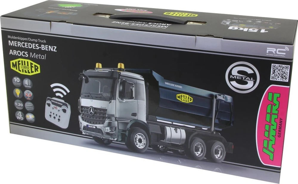 Jamara Jamara Savivartis Mercedes Arocs 1:20 2.4Ghz pilkas 14+