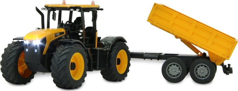 Jamara JCB Fastrac traktorius su savivarčiu priekaba 1:24 2.4GHz