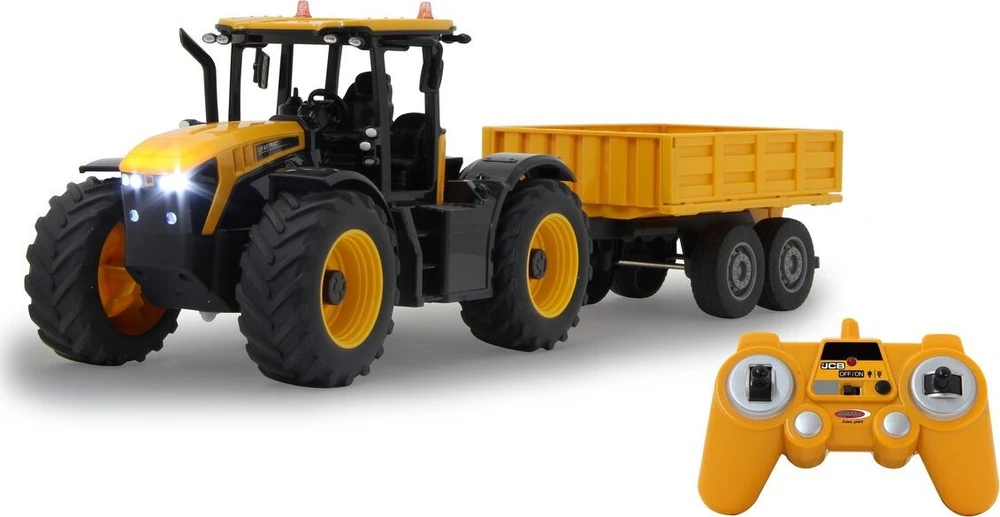 Jamara JCB Fastrac traktorius su savivarčiu priekaba 1:24 2.4GHz