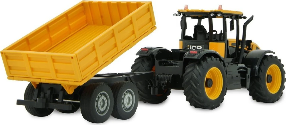 Jamara JCB Fastrac traktorius su savivarčiu priekaba 1:24 2.4GHz