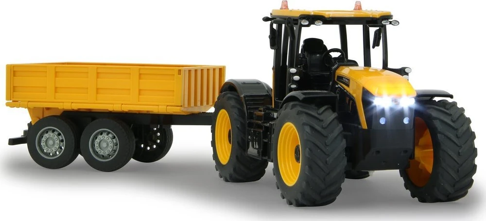 Jamara JCB Fastrac traktorius su savivarčiu priekaba 1:24 2.4GHz