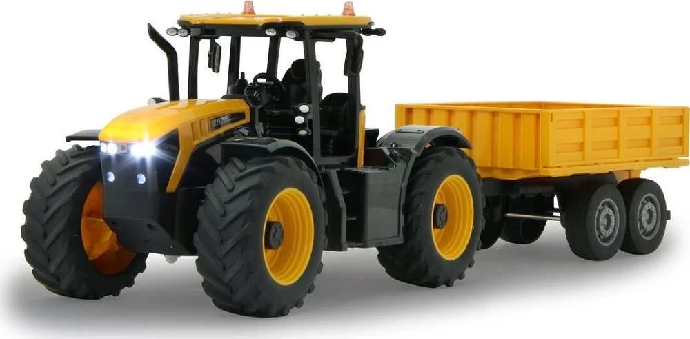 Jamara JCB Fastrac traktorius su savivarčiu priekaba 1:24 2.4GHz