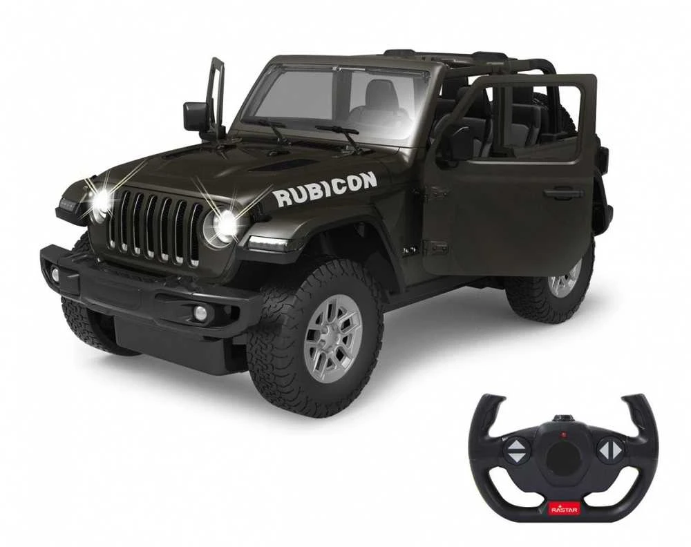Jamara Jeep Wrangler JL 1:14 juodas 6+
