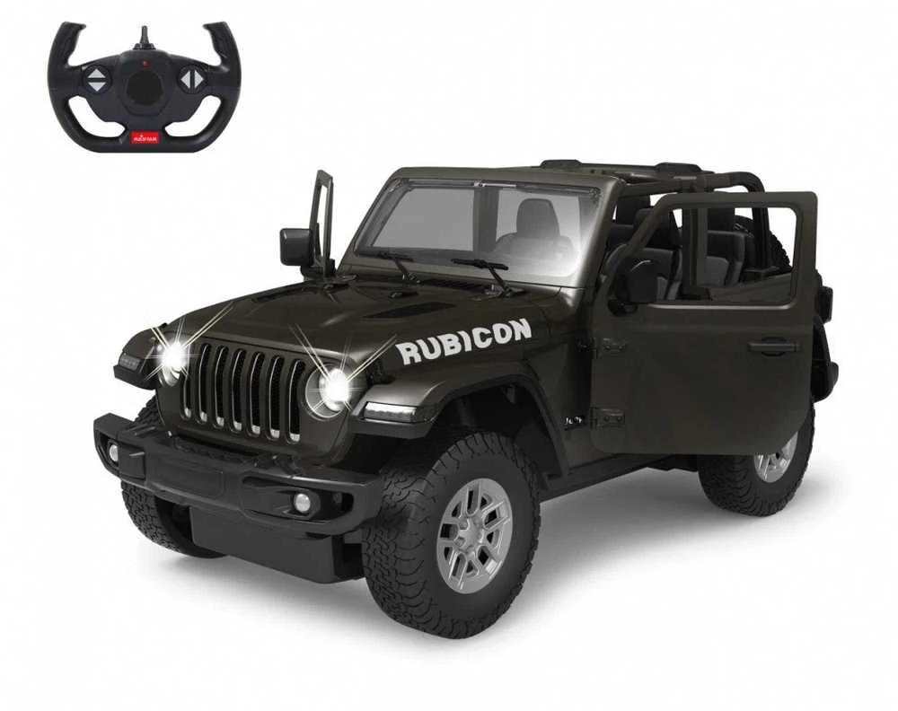 Jamara Jeep Wrangler JL 1:14 juodas 6+