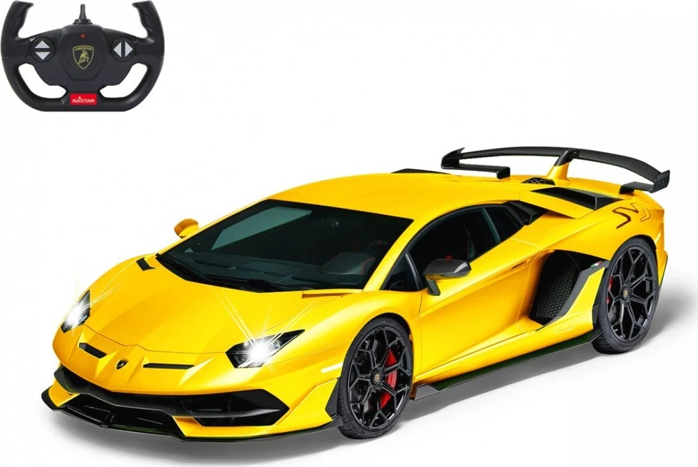 Jamara Lamborghini Aventador SVJ, žaislinė transporto priemonė (geltona, 1:14)