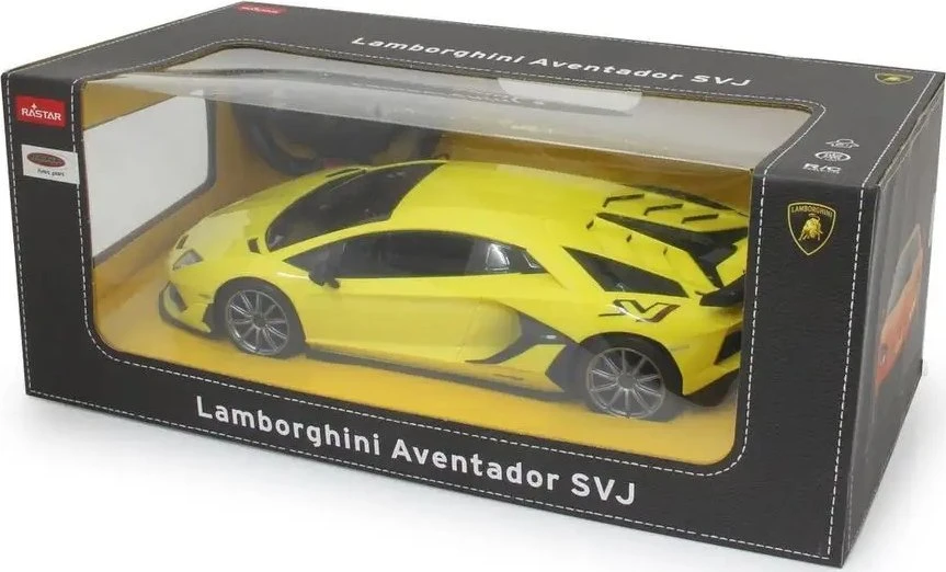 Jamara Lamborghini Aventador SVJ, žaislinė transporto priemonė (geltona, 1:14)