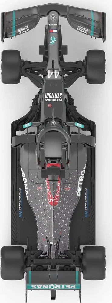 Jamara Mercedes AMG F1 1:18 Performance juoda 2,4GHz 6+