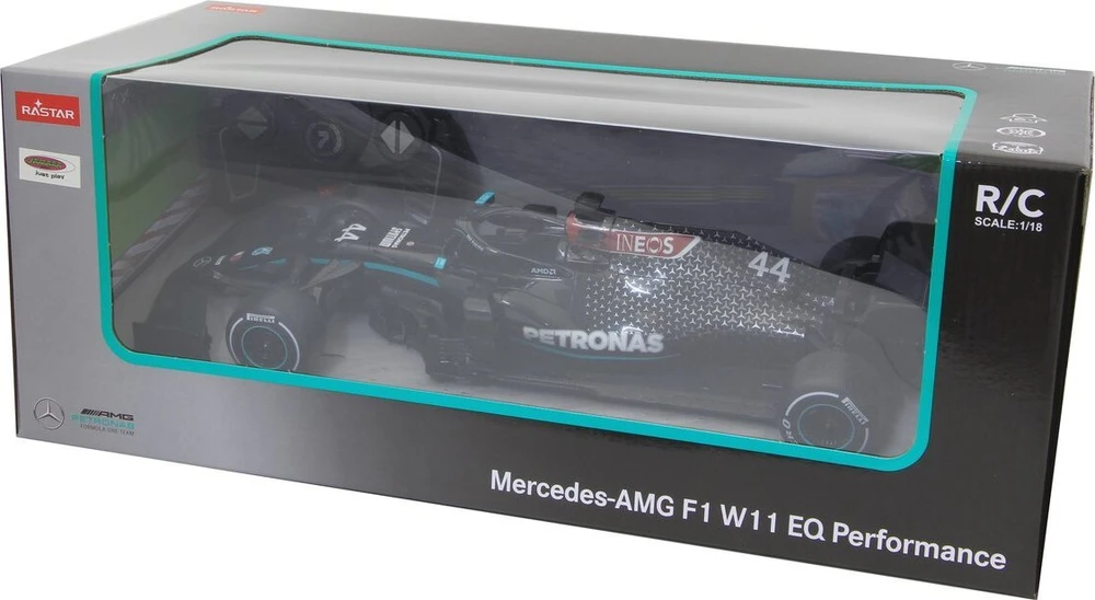Jamara Mercedes AMG F1 1:18 Performance juoda 2,4GHz 6+