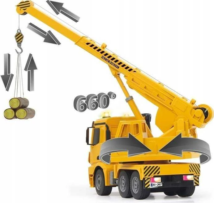 Jamara 404950 1:20 2,4 GHz Mercedes-Benz Arocs sunkiasvoris kranas