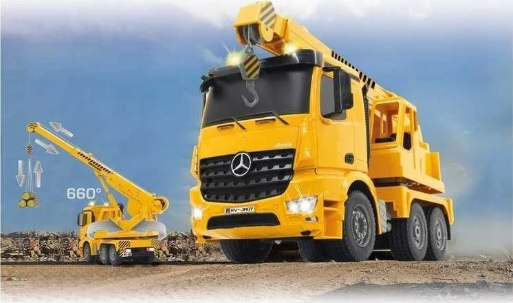 Jamara 404950 1:20 2,4 GHz Mercedes-Benz Arocs sunkiasvoris kranas
