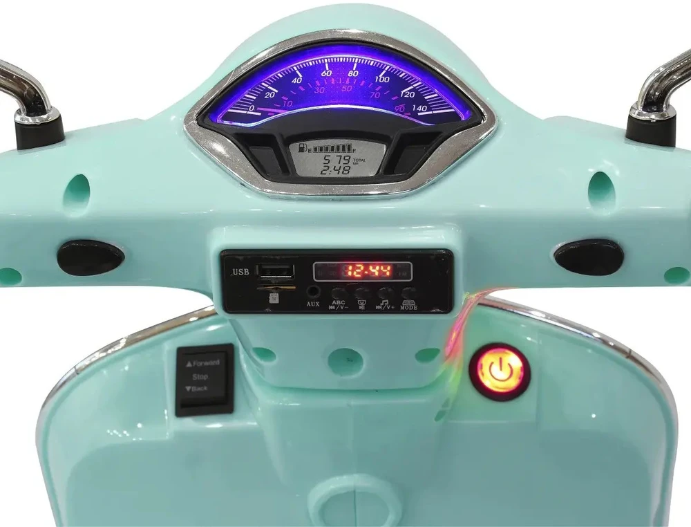 Jamara Važiuojamasis „Vespa GTS 125“, 3 metai, 4 ratas(-ai), žalias, reikalingos baterijos