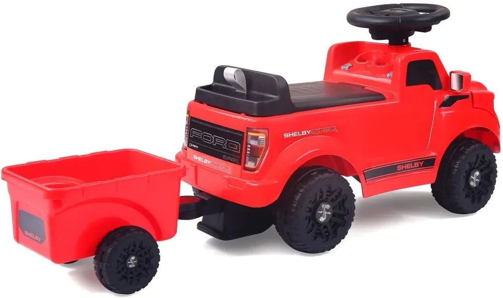 Jamara važinėjamas automobilis Shelby Ford F-150 Raptor su priekaba raudona