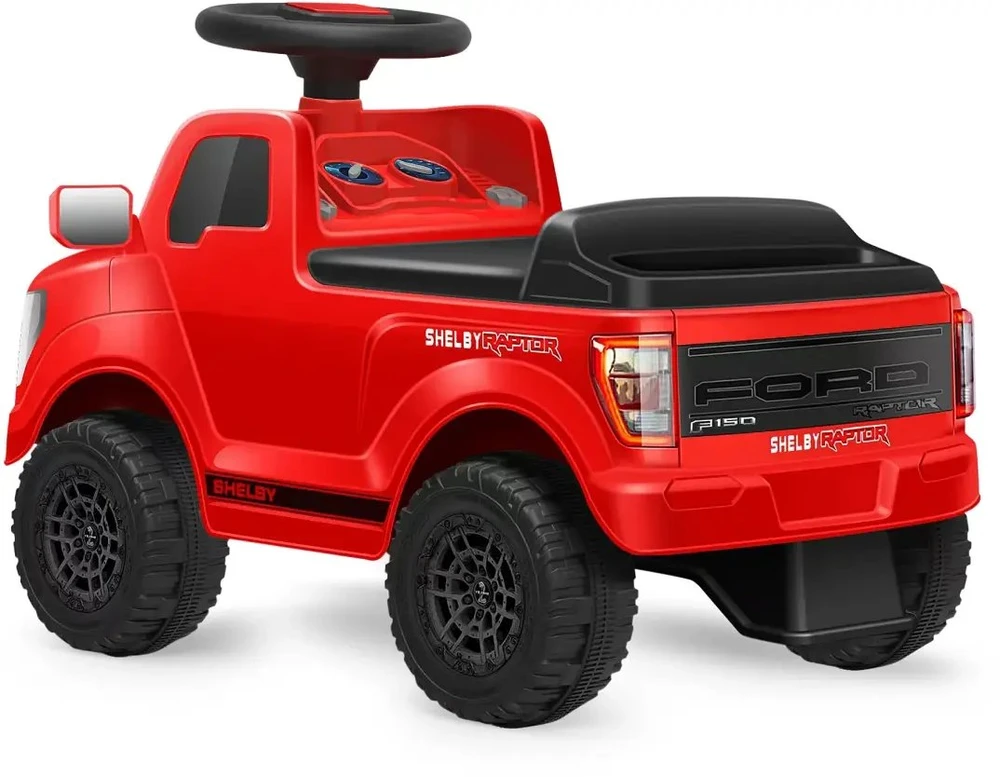 Jamara važinėjamas automobilis Shelby Ford F-150 Raptor su priekaba raudona