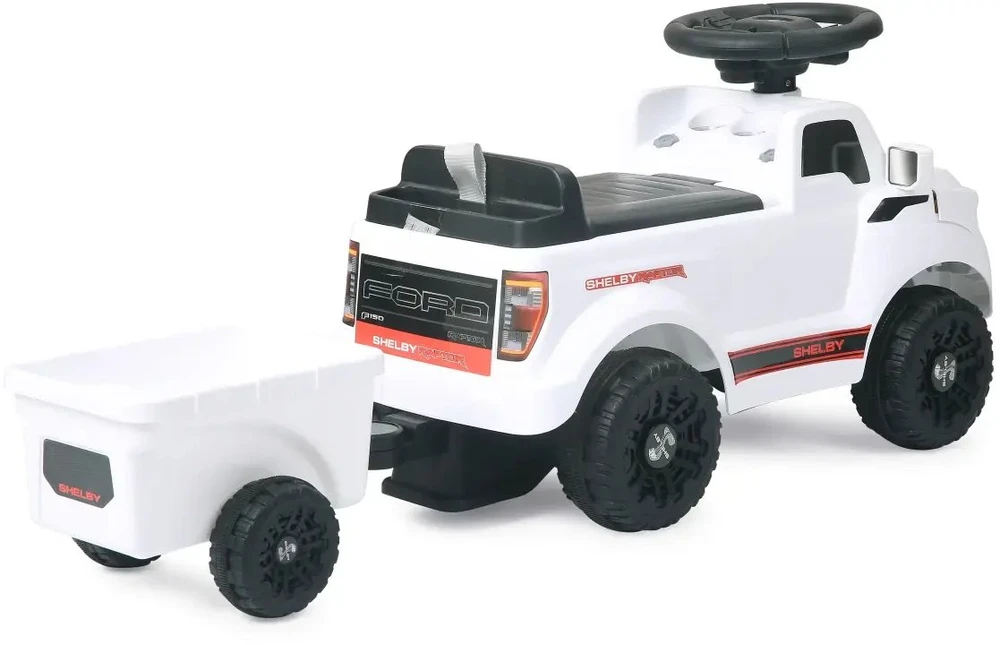 Jamara vaikiškas automobilis Shelby Ford F-150 Raptor su priekaba balta