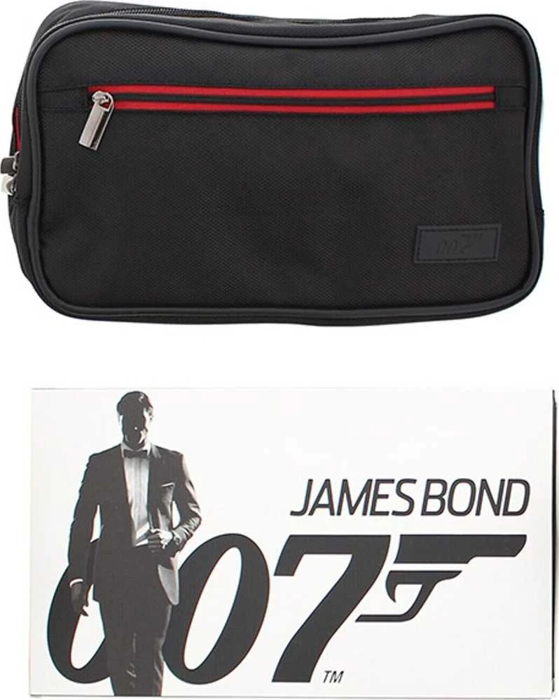 James Bond, 007, Tualetinis reikmuo, GWP tekstilinis maišelis, Juodas, 28 x 15 x 10 cm