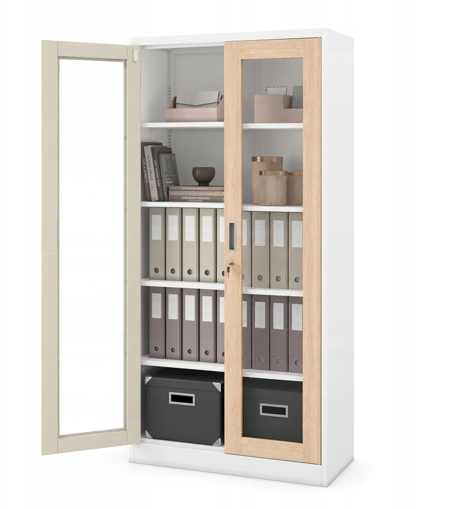 Jan Nowak AMELIA spintelė ECO* Baltas RAL9003 SONOMA OAK H1850*W900*D400