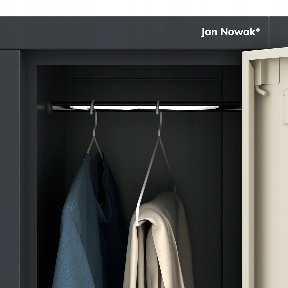 Jan Nowak IGOR spintelė ECO* ANTRACITAS RAL7016 + SONOMA ĄŽUOLAS H1850*W900*D450