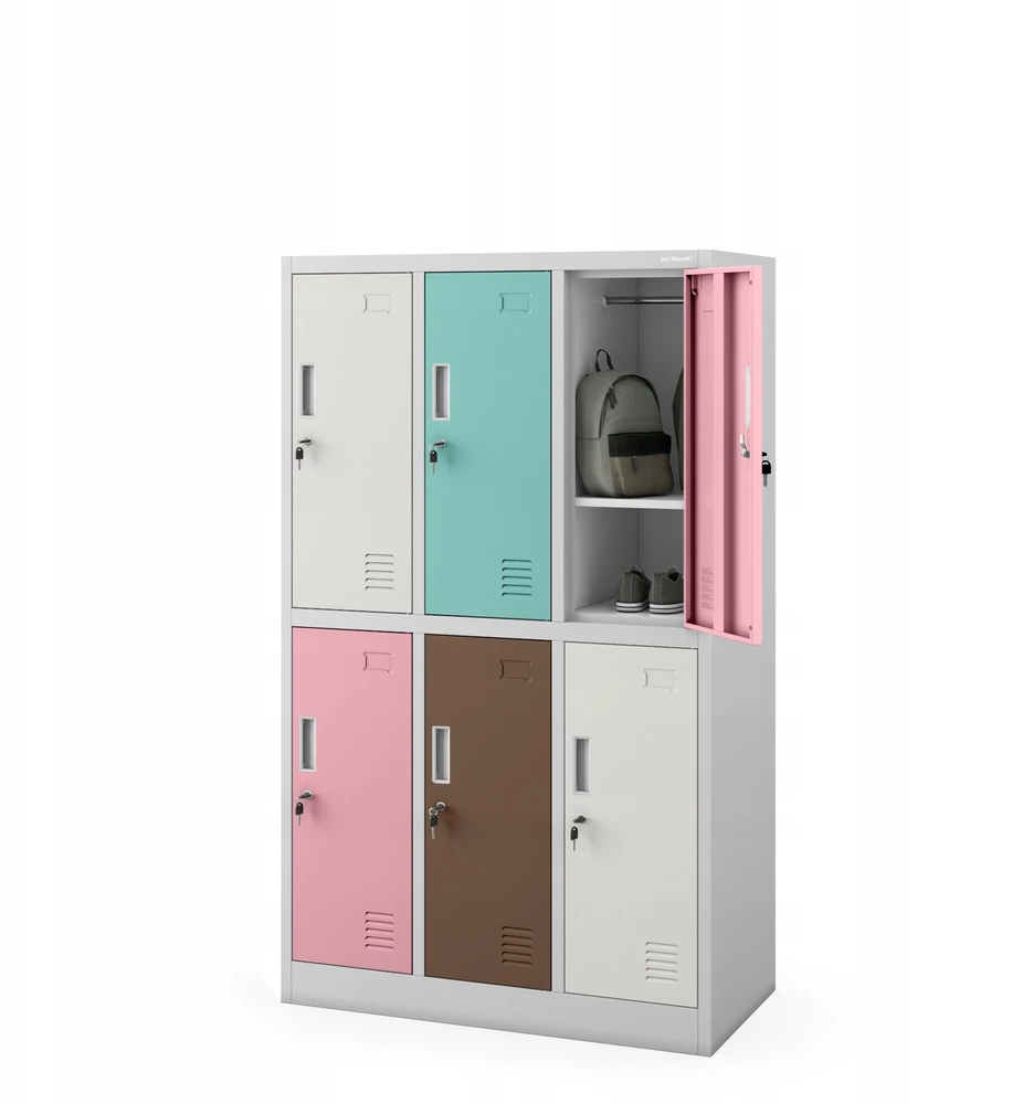 Jan Nowak IGOREK spintelė MULTICOLOR 2: nugara PILKA RAL 7035 + RAL 3015/ RAL 6027/ RAL 8025/ RAL 9010 A1500*P900*G450
