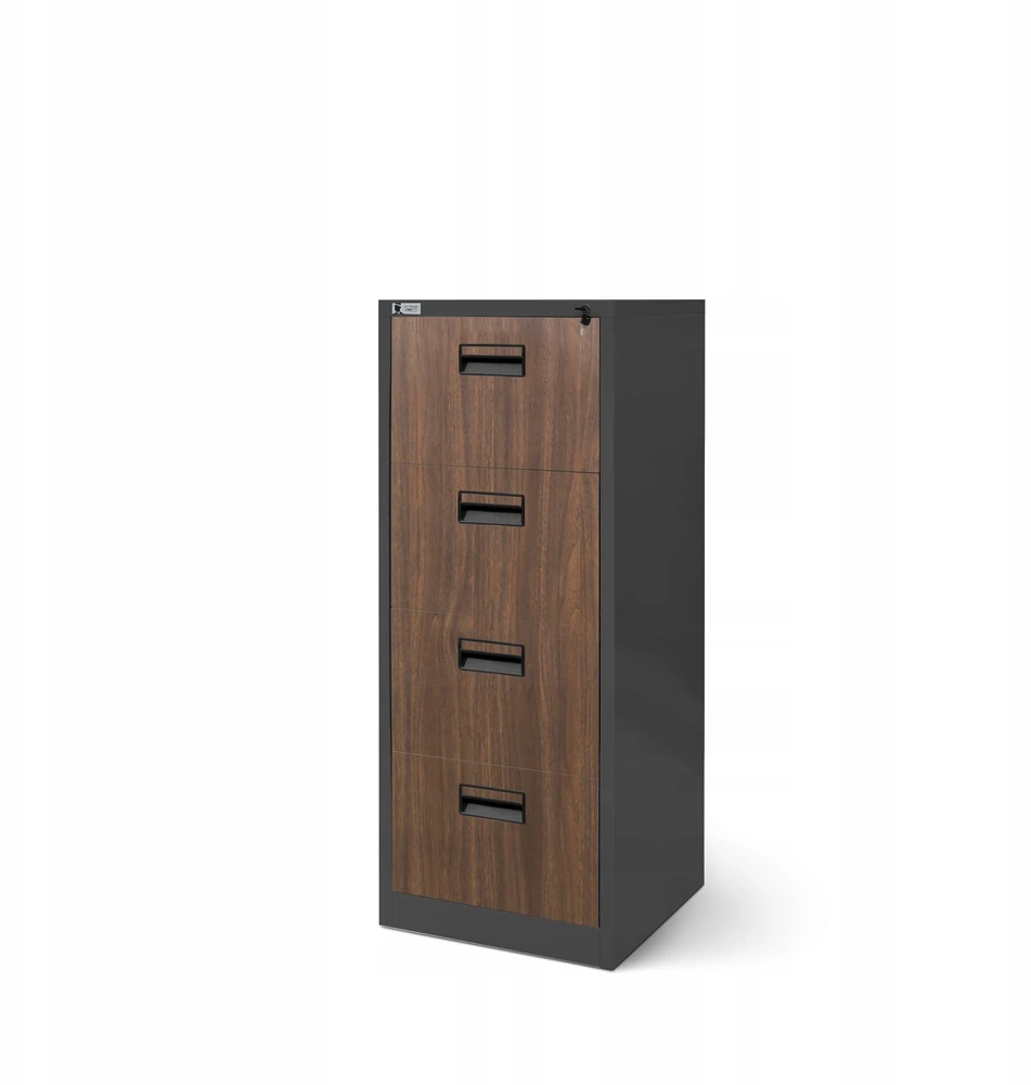 Jan Nowak Metalinė kartotekinė spinta SARA V4 460 x 1320 x 620 mm Eco Design* antracitinė/riešuto