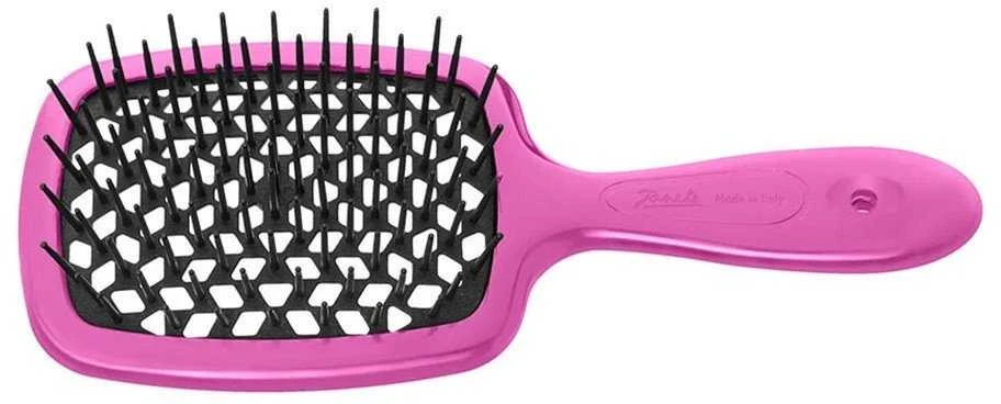 Janeke Mažas „Superbrush“ fuksijos ir juodos spalvos iššukavimo šepetys