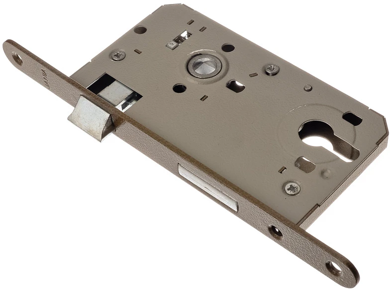 Jania Durų spynos mechanizmas 72/55mm cilindrui kairysis su rankena - Z213