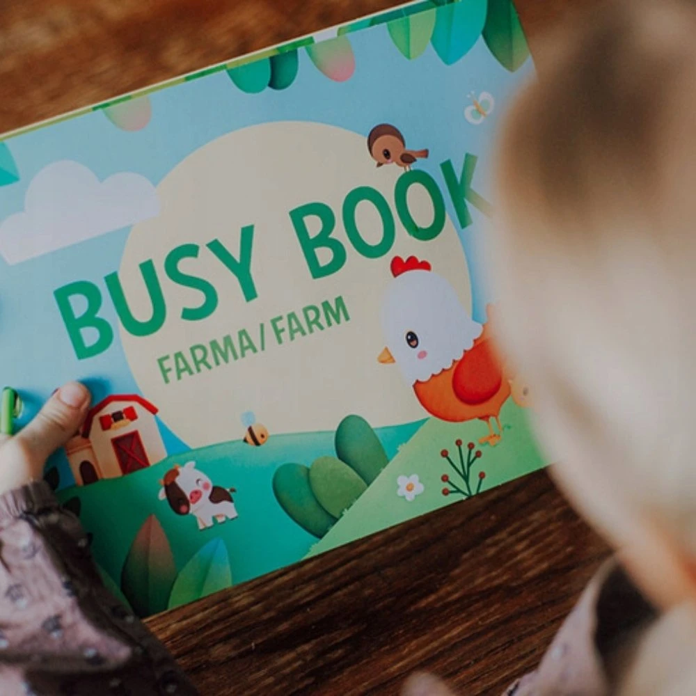 Janod Busy Book Farma Książeczka su zadaniami J03339