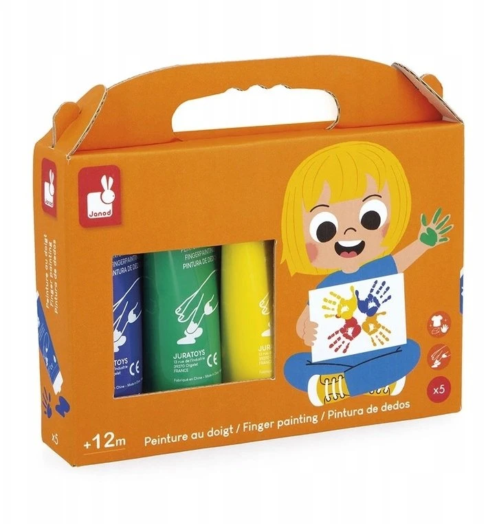 Janod rankiniai dažai 5 spalvos