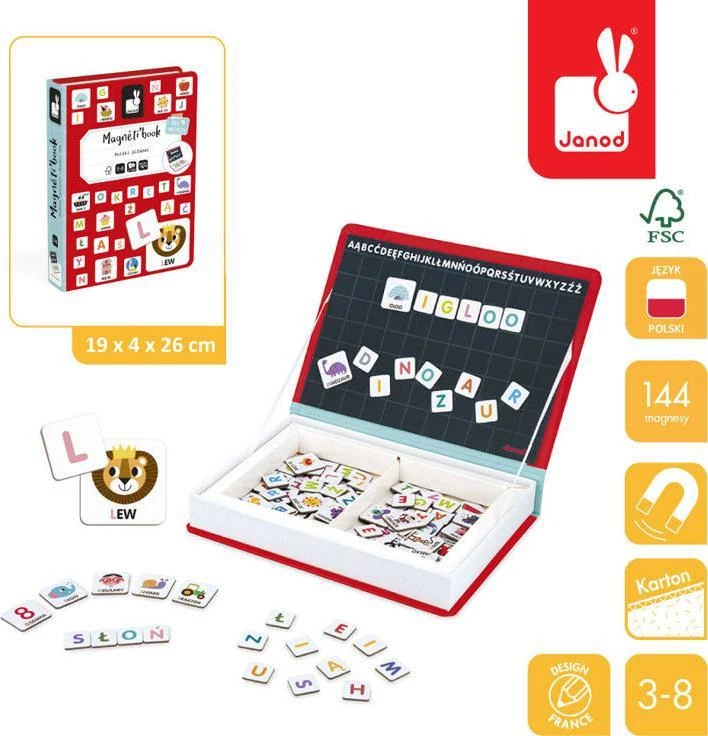 Janod Magnetibook Polski Alfabet
