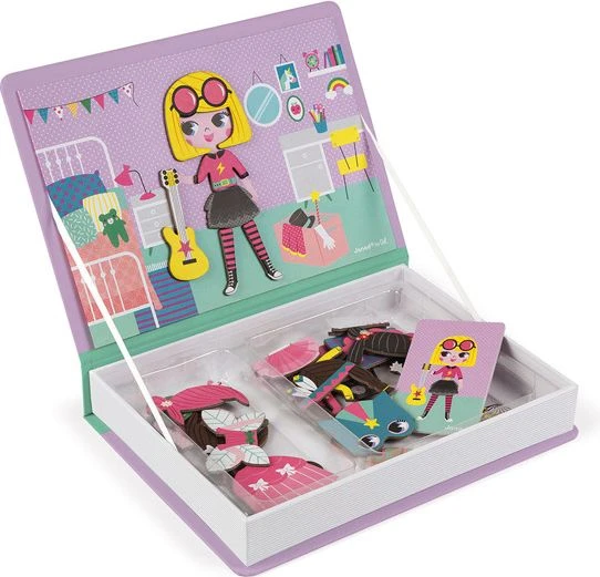 Dėlionė Janod Magnetibook Costumes Girl