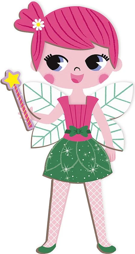 Dėlionė Janod Magnetibook Costumes Girl