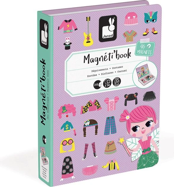 Dėlionė Janod Magnetibook Costumes Girl