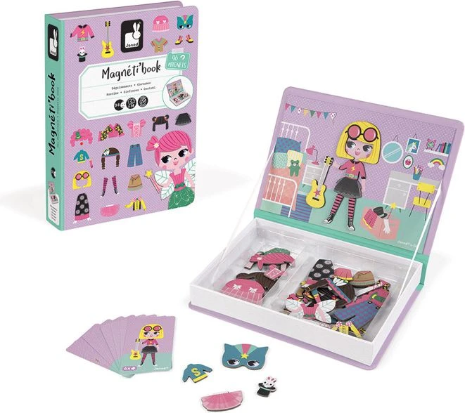Dėlionė Janod Magnetibook Costumes Girl